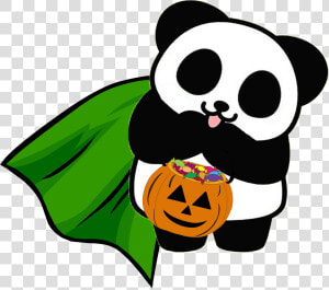 Transparent Cute Trick Or Treat Clipart   Trick Or Treat Panda  HD Png Download