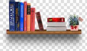 Bookcase Furniture Books On   Transparent Table With Books  HD Png Download