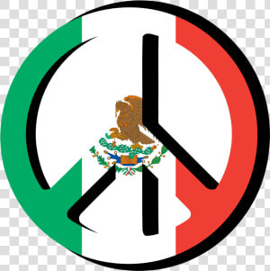 Mexican Flag Png   Mexican Flag Peace Symbols  Transparent Png