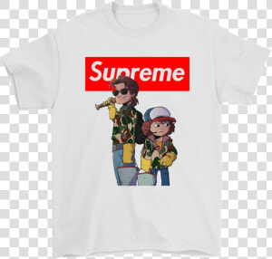 Dustin And Steve Stranger Things Supreme Shirts   Stranger Things T Shirt Steve  HD Png Download