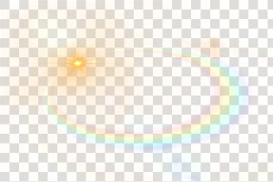  freetoedit  rainbow  lighteffect   Circle  HD Png Download