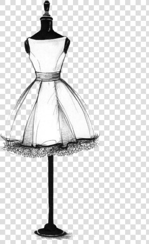 Collection Of Free Drawing Dresses Mannequin Download   Simple Dress Sketch Design  HD Png Download