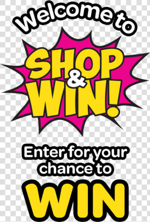 Shop And Win Banner   Shop  amp  Win Png  Transparent Png