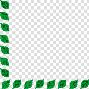 Free Fall Leaves Corner Border Png   Green Leaves Border Frames  Transparent Png