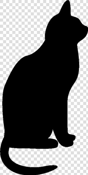 Cat Silhouette Clip Art   Cat Clip Art Black  HD Png Download