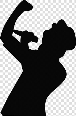 Silhouette  Singing  Entertainment  Emotional  Male   Man Singing Silhouette Png  Transparent Png