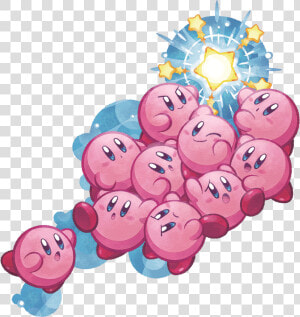 Kirby Clipart Png Transparent   Kirby Mass Attack  Png Download