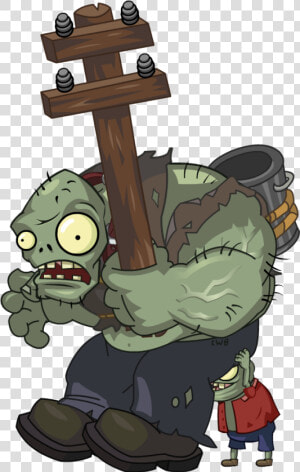 Zombies   Pvz Zombie Gargantuar  HD Png Download