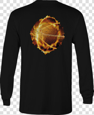 Basketball Long Sleeve Tshirt Fire Flaming Shirt For   T Shirt Angry Ball  HD Png Download