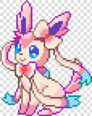 Sylveon Pixel Art Png  Transparent Png   Png Download   Minecraft Sylveon Pixel Art  Png Download