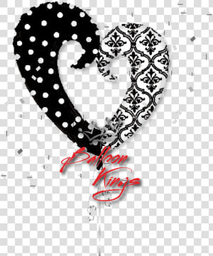 Best Wishes Png   Coeur Noir Blanc  Transparent Png