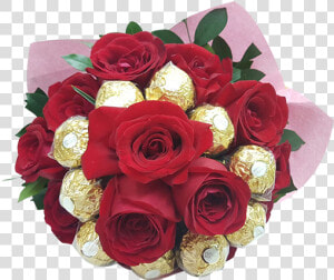 Chochlate Dreams 10 Ferraro 13 Rose Bouquet   Garden Roses  HD Png Download