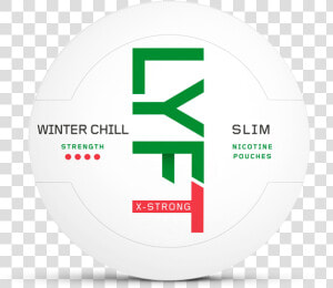 Lyft Winter Chill Slim All White Portion   Circle  HD Png Download