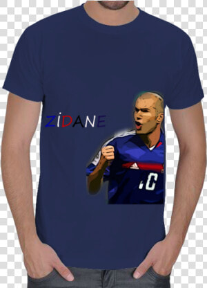 Zinedine Zidane Tişörtü Erkek Tişört Efsane Futbolcuyu   T shirt  HD Png Download