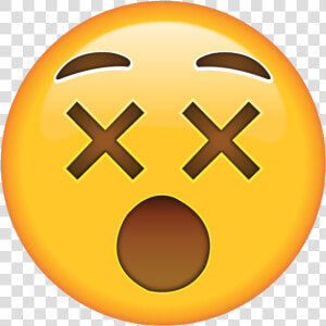 Dizzy Face Emoji  HD Png Download