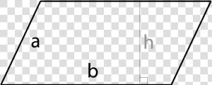 Transparent Parallelogram Png   Perimeter Of Parallelogram Calculator  Png Download