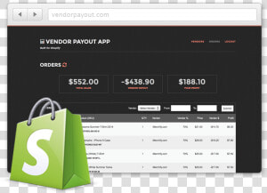 Vendor Payout Integrated With Shopify   Payout Vendor Payout Shopify Account  HD Png Download