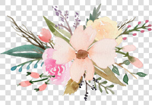 Transparent Floral Watercolor Png   Watercolor Floral Bouquet Png  Png Download