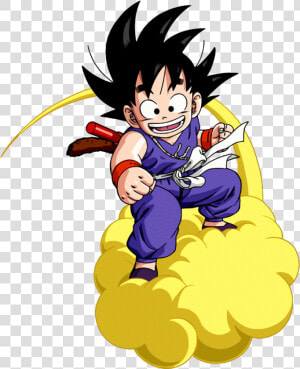 Goku En La Nube Voladora Clipart   Goku Niño Dragon Ball  HD Png Download