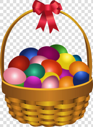 Easter Eggs In A Basket   Fruit Basket Clip Art  HD Png Download