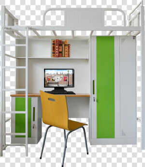 Cheap Metal Frame Bunk Bed Bedroom Furniture Dormitory   Bunk Bed  HD Png Download