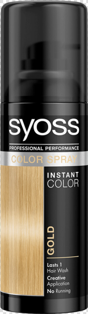 Syoss Com Color Color Spray Gold   Syoss Hair Color Spray  HD Png Download