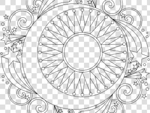 Asymmetrical Mandala Coloring Pages  HD Png Download