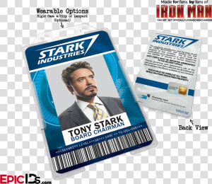 Iron Man   Avengers Inspired Stark Industries Cosplay   Stark Industries Pepper Potts Id Card  HD Png Download