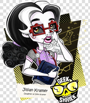 Geek Shriek Jillian Kramer   Monster High Catty Noir Geek Shriek  HD Png Download