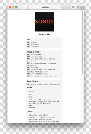 Sonos Http Api  HD Png Download