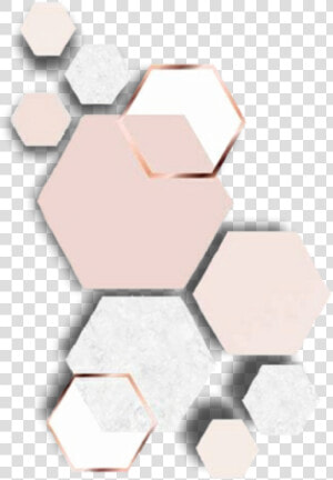  decoration  hexagon  shape  rosegold  gold  background   Illustration  HD Png Download