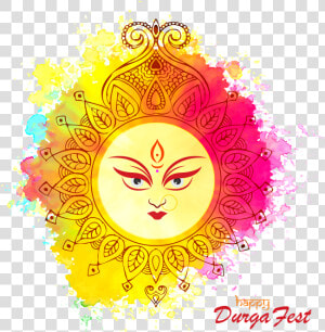 Happy Durga Fest Png   Happy Navratri Vector  Transparent Png