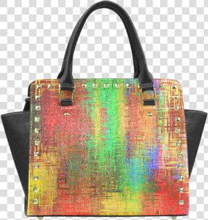 Color Blast Rivet Shoulder Handbag   Handbag  HD Png Download