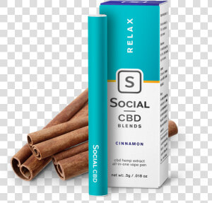 Social Cbd Blends Relax Cinnamon   Relax Vape  HD Png Download