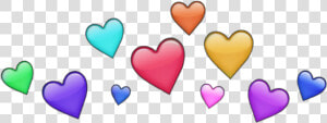  crown  flowercrown  heart  hearts  rainbow  red  pink   Yellow Heart Crown Png  Transparent Png