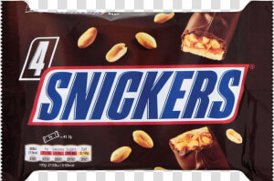 Transparent Snickers Png   Pack Of 4 Snickers Chocolate  Png Download