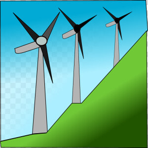 Windmills Wind Energy Renewable Free Picture   Clip Art Of Windmill  HD Png Download