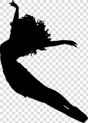 Silhouette  Ballet  Dancing  Jumping  Fitness  Sports   Dancer Jumping Silhouette  HD Png Download