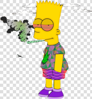 Homero Simpson Png  homer Simpson Supreme   Smoking Weed Cartoon Png  Transparent Png