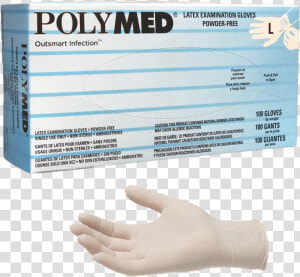 Polymed® Latex Exam Gloves by Ventyv  Powder Free Yourglovesource   Latex Gloves Powder Free Polymer  HD Png Download