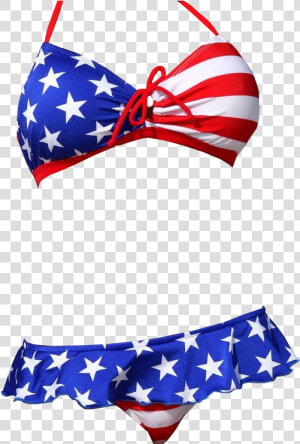 Usa Bikini Top And Bottoms Transparent Background   Bikini Png  Png Download