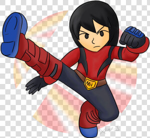 Mii Cartoon Kick   Cartoon  HD Png Download