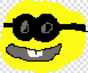 Minnion Emoji Cool Glasses   Pixel Emoji With Glasses  HD Png Download