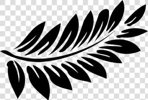 Hawaiian Flowers Clip Art Black And White  HD Png Download