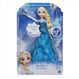 Poupée Chanteuse Elsa Reine Des Neiges  Chanson Libérée    B6173 Hasbro  HD Png Download