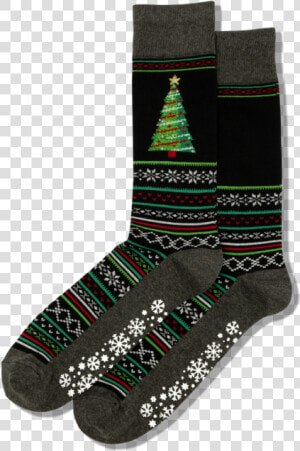 Men S Christmas Tree Crew Socks Class Slick Lazy   Hotsox  HD Png Download