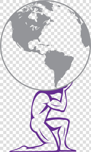 Clip Art Atlas Greek God Symbol   Drawings Of Atlas Holding The World  HD Png Download