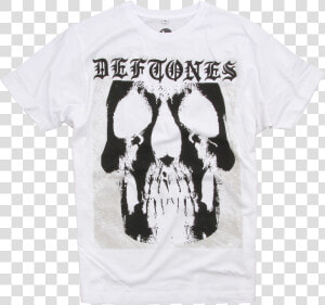 Deftones White Skull Shirt  HD Png Download