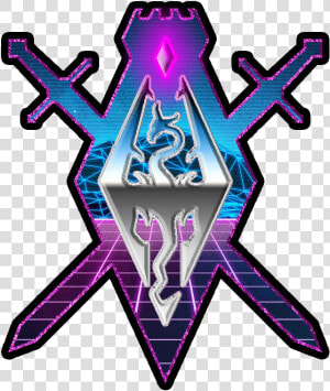 Transparent Vaporwave Text Png   Icon Vaporwave Skyrim  Png Download