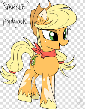 Applejack Drawing Easy   Mlp Applejack Redesign  HD Png Download